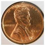 1937-P Lincoln Wheat Penny MS66
