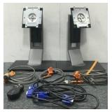 2 Computer Mounts & 3 Locks With Keys