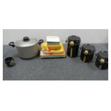 Canisters, Plates & Crock Pot