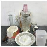 Decorative Glassware & Assorted Kitchenware