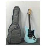 Baby Blue Electric Guitar With Case