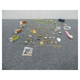 (8) Watches, Pins & Jewelry