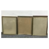 (3) Gold Picture Frames