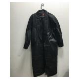 Black Leather Coat, & Cowboy Hat