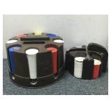 Big & Small Hard Plastic Poker Chip Caddie