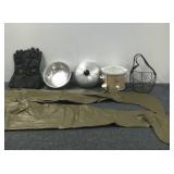 Small Crockpot, Gloves & Rubber Pants