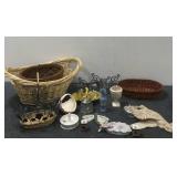 Glass Décor, Baskets & Candle Holders