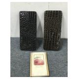 (2) Leather Bag & Address Book