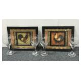 Chicken Pictures & Wine Glasses