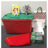 Christmas Lights, Star Topper & Tree Skirt