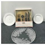 Pizza Server Set & (3) Dishes
