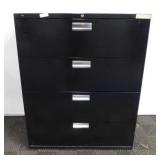 Black Filing Cabinet- 4 Drawer