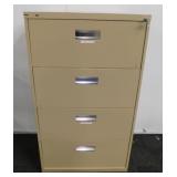 Tan Filing Cabinet- 4 Drawer
