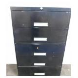 Black Filing Cabinet- 5 Drawer