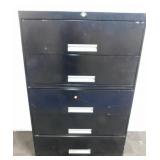 Black Filing Cabinet- 5 Drawer