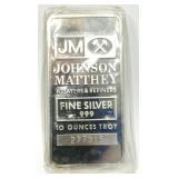 10 Troy oz .999 Fine Silver Bar