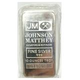 10 Troy oz .999 Fine Silver Bar