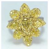 $12,528 Value Fancy Colored Diamond Ring