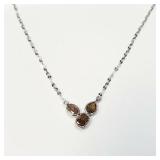 $3345CND 18K  Diamond (1.1Ct) 17' Necklace