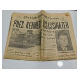 Pres Kennedy Assassination Newspaper