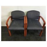(2) Office Waiting Room Chairs (2) Office Waiting Room Chairs