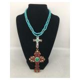 (2) Cross Jewelry Pieces