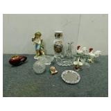 Vases, Glass Figurines, & Salt & Pepper Shakers