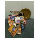 (10) Plastic Plates & Books (10) Plastic Plates & Books