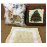 Holiday Pillows and Little Rug Holiday Pillows and Little Rug