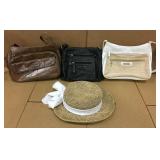 Straw Hat and Purses Straw Hat and Purses