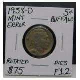 1938-D Mint Error Bufallo Nickel (BG) 1938-D Mint Error Bufallo Nickel (BG)