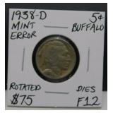 1938-D Mint Error Bufallo Nickel (BG)