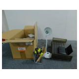 Assortment Of School Supplies & Lamp Assortment Of School Supplies & Lamp