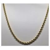 20" 14k Gold Chain, Very Heavy, 13g, Authentic