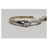 Solitaire Diamond Ring, Set in 14k Gold, SZ: 6.5