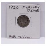 1920 Mercury Head Dime