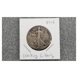 1918 Walking Liberty Half Dollar Coin