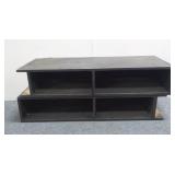 (2) Black Cubbies, (1) Shelf Unit see description