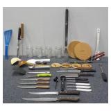 Large Group Of Kitchen Ware Utensils