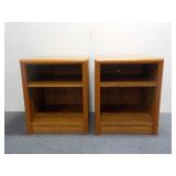 Pair Of Particle Board Bed Side Night Stands