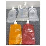 (5) Water Pouch Bottles