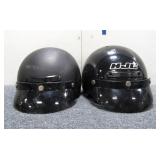 (2) Black  HJC Motorcycle Helmets