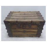 Beautiful Vintage Wooden Trunk