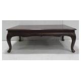 Elegant Dark Oak Coffee Table,  55"L x 32"D x 19"H