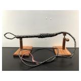 Vintage Genuine Leather Bull Whip