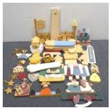 Great Assortment of Wood Crafts & Craft Supplies!