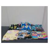 (6) Pieces Of Cartoon Theme Fabrics