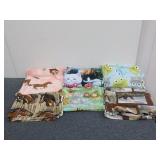 (6) Pieces Of Animal Theme Fleece Fabrics
