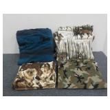 (4) Animal Theme Fleece Fabrics