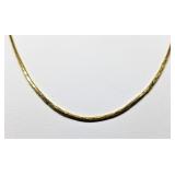 16" Long Beautiful 14k Gold Necklace, 5.2g